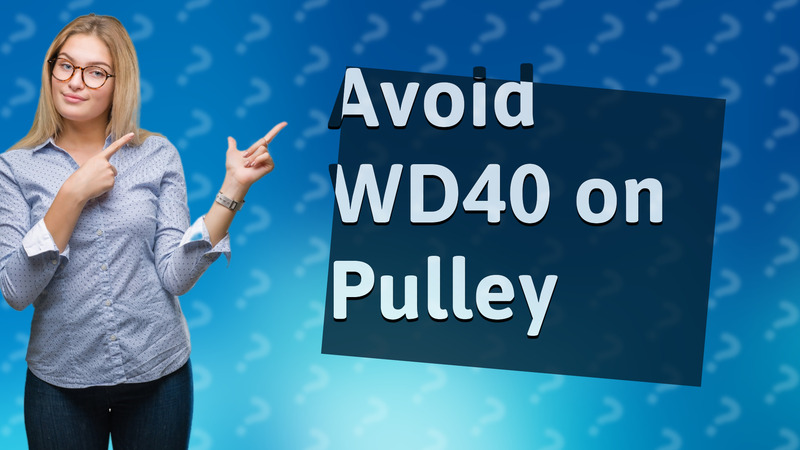 Avoid WD40 on Pulley