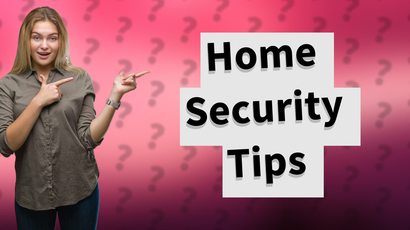 Home Security Tips