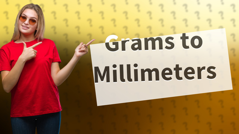 Grams to Millimeters