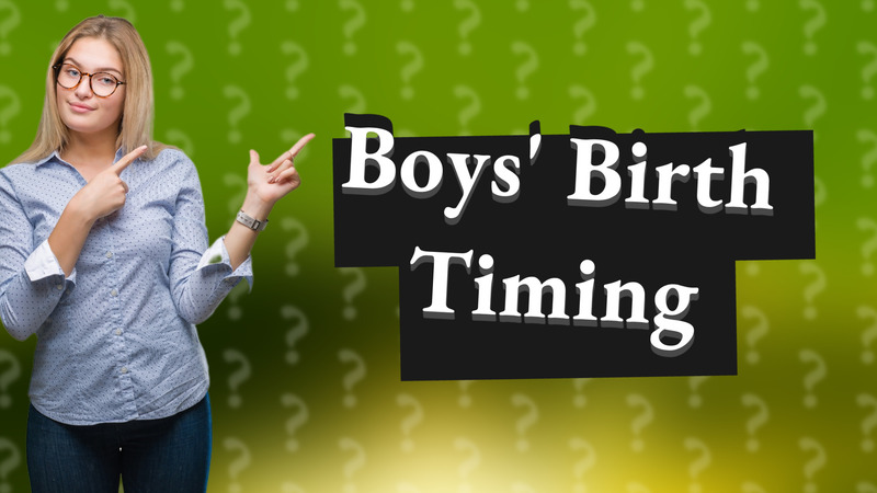 Boys' Birth Timing
