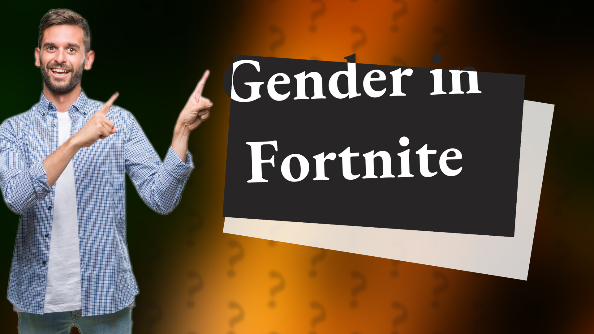 Gender in Fortnite