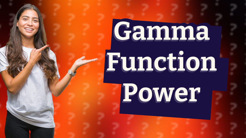 Gamma Function Power