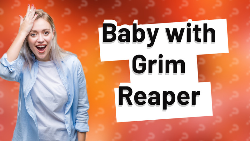 Baby with Grim Reaper