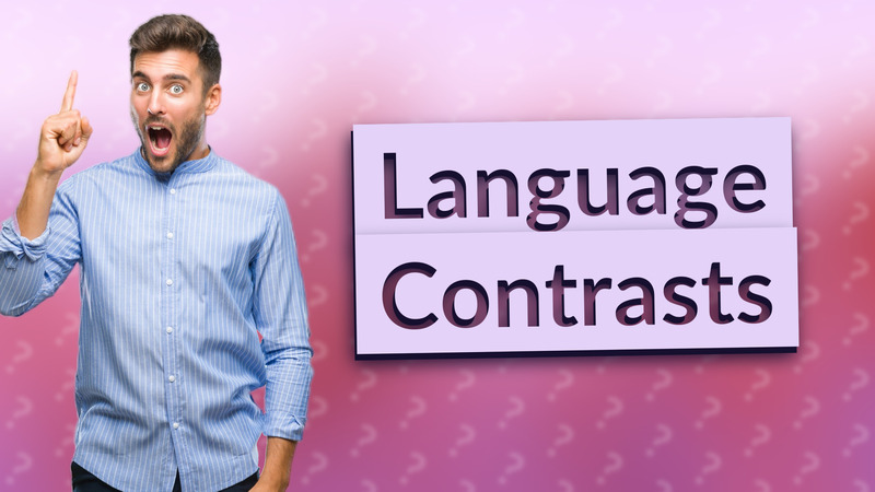 Language Contrasts