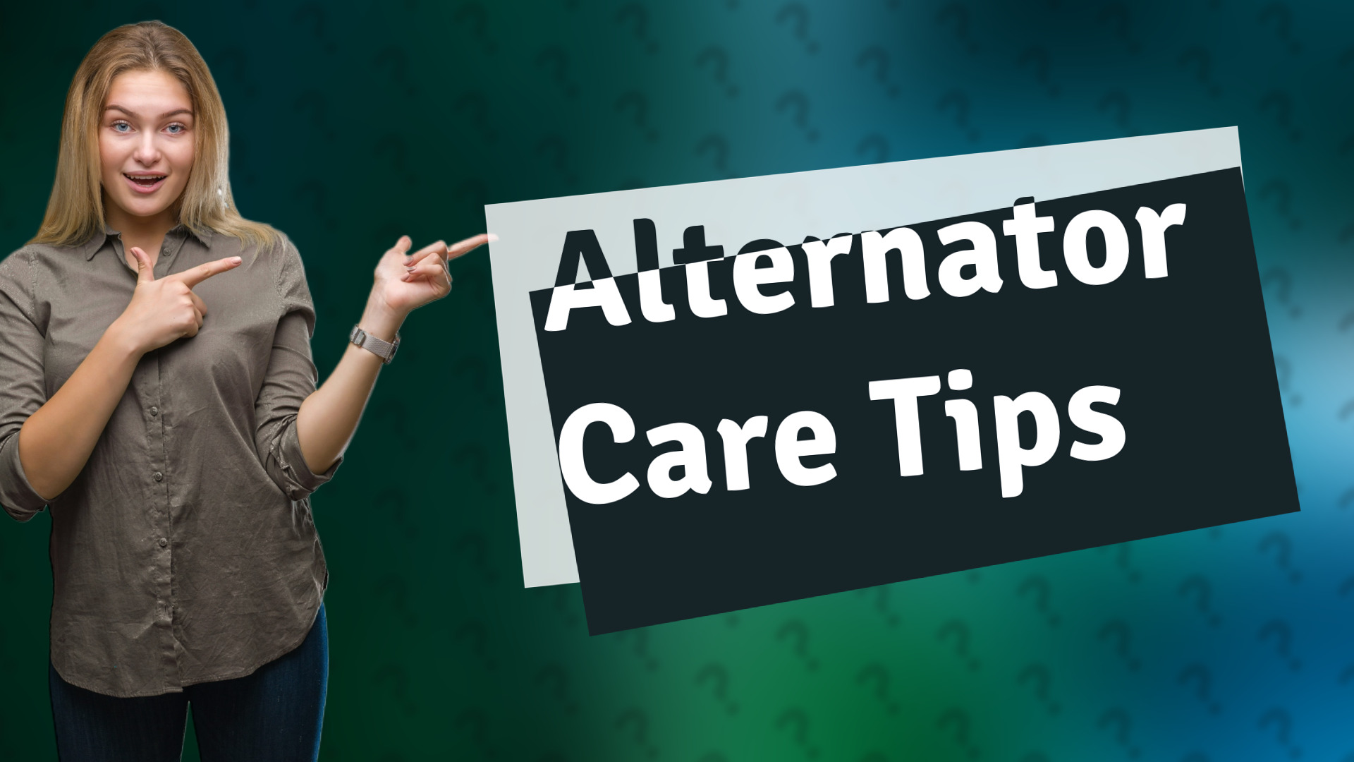 Alternator Care Tips