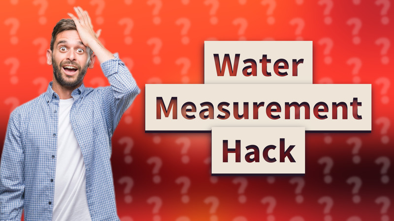 Water Measurement Hack