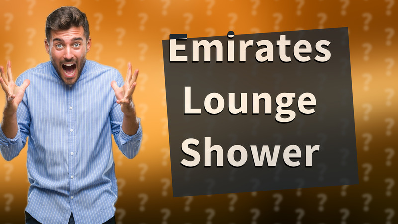 Emirates Lounge Shower