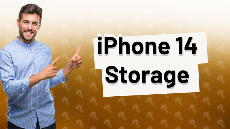 iPhone 14 Storage