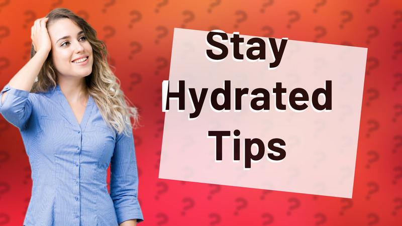 Stay Hydrated Tips
