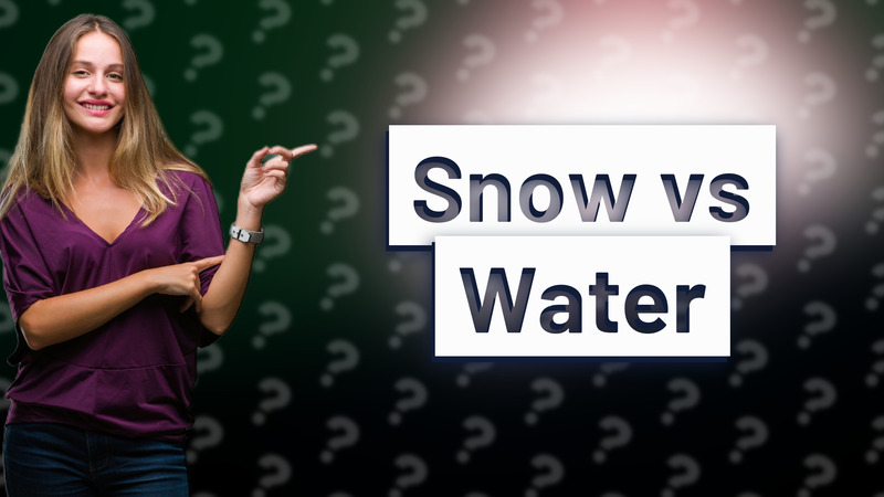 Snow vs Water