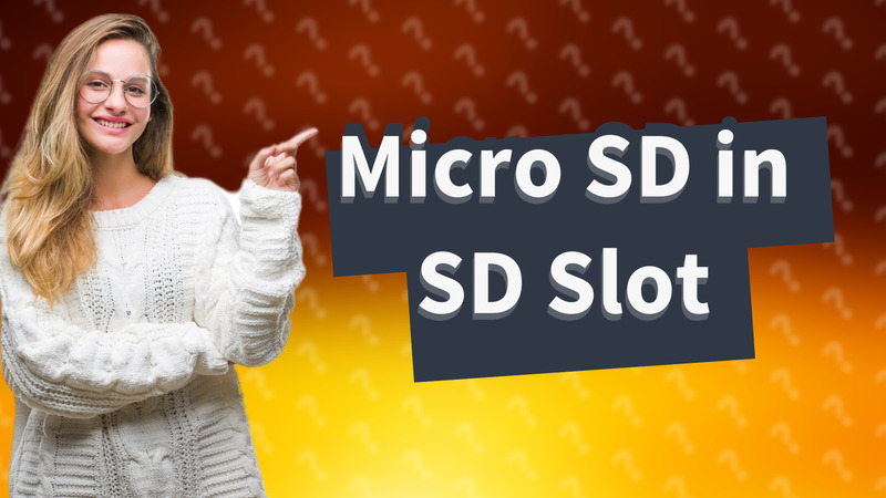 Micro SD in SD Slot