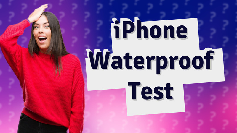 iPhone Waterproof Test