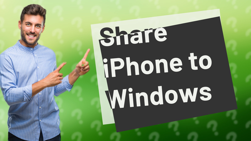 Share iPhone to Windows