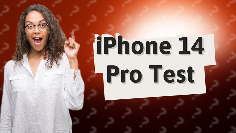 iPhone 14 Pro Test