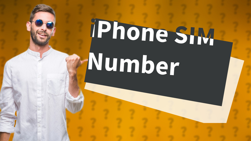 iPhone SIM Number