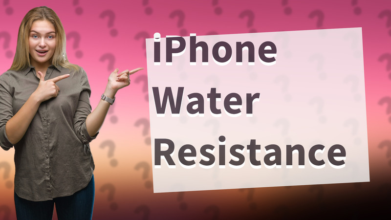 iPhone Water Resistance