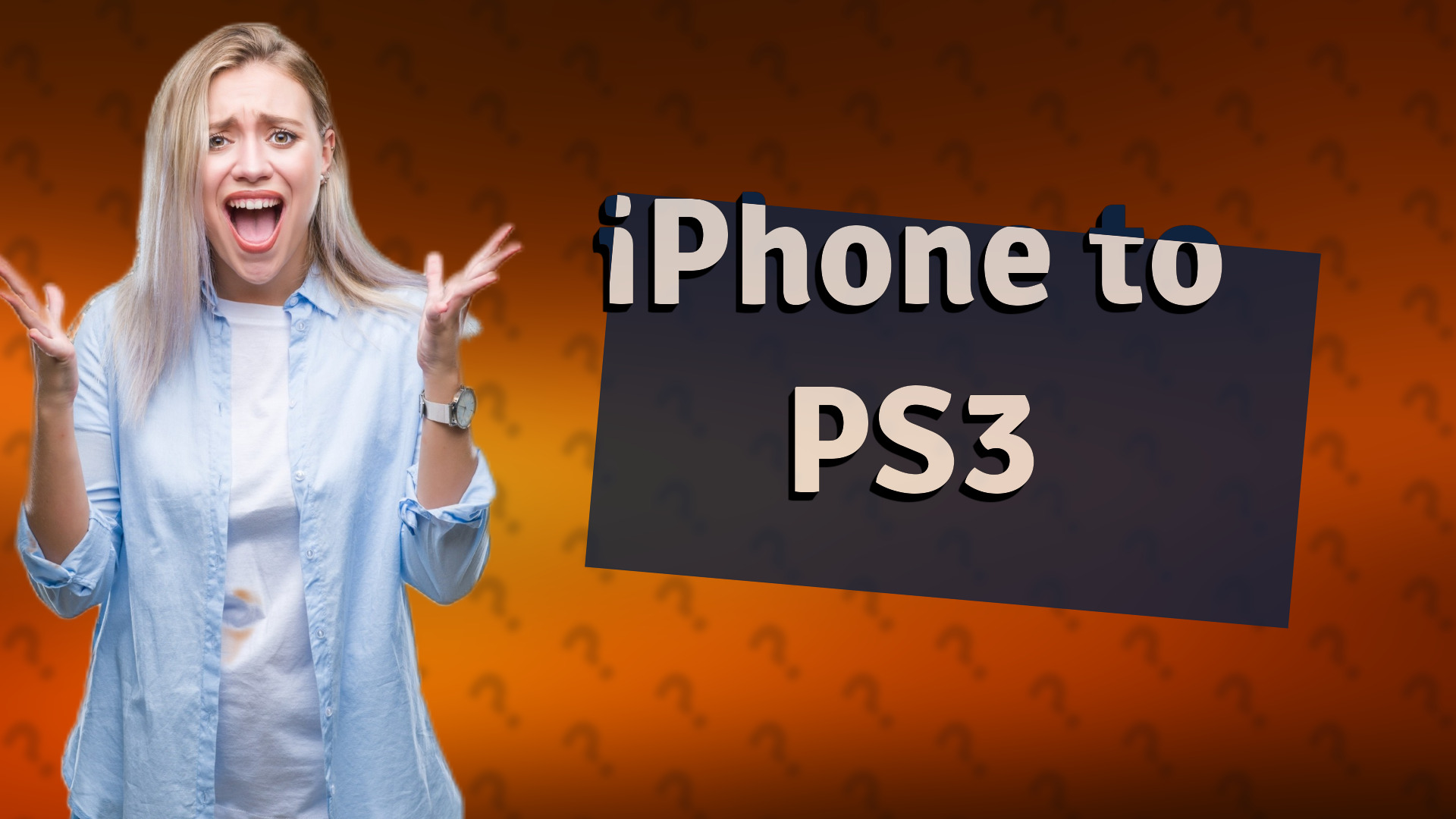 iPhone to PS3