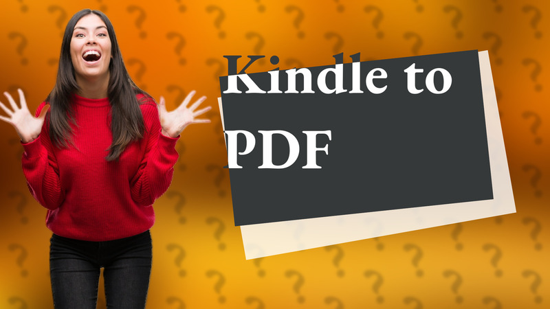 Kindle to PDF
