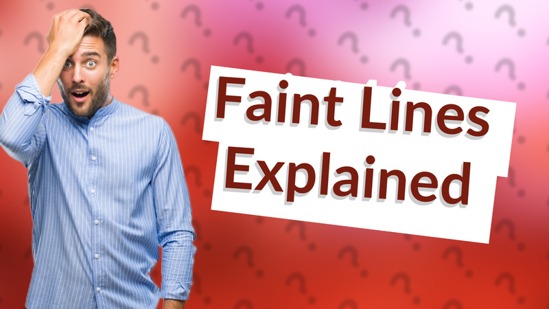 Faint Lines Explained
