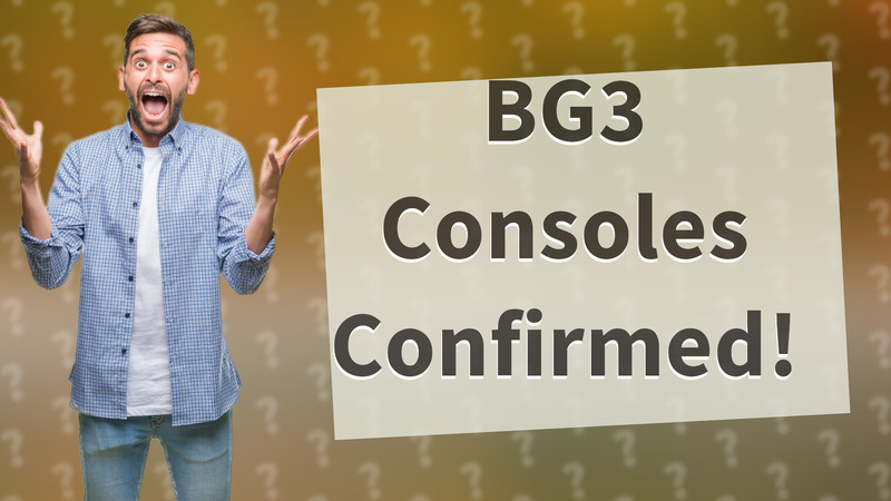 BG3 Consoles Confirmed!