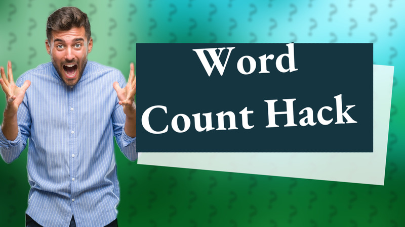 Word Count Hack