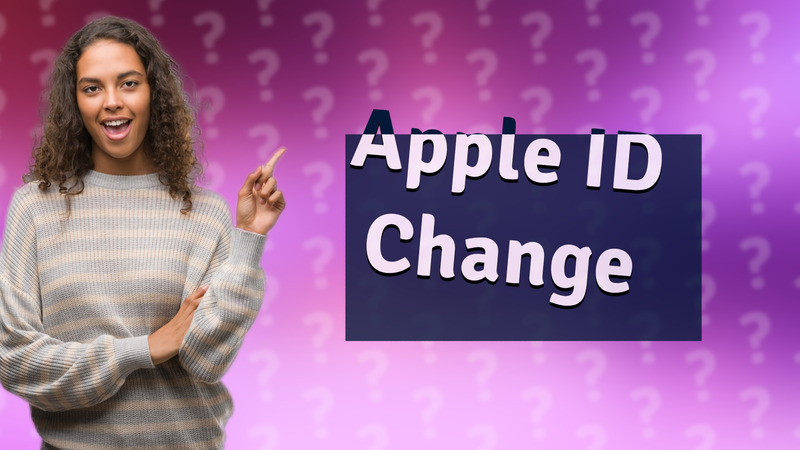 Apple ID Change