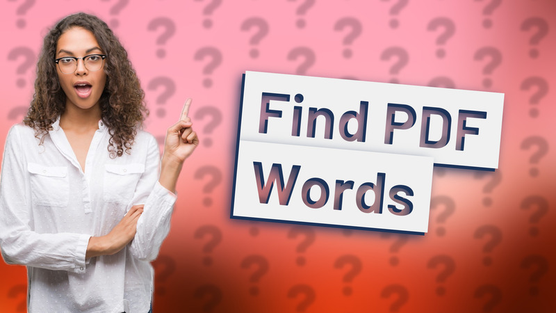 Find PDF Words