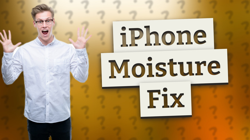 iPhone Moisture Fix