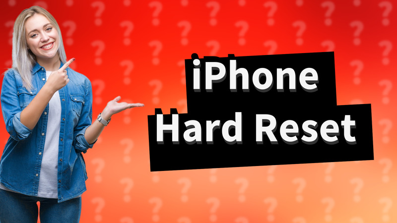iPhone Hard Reset