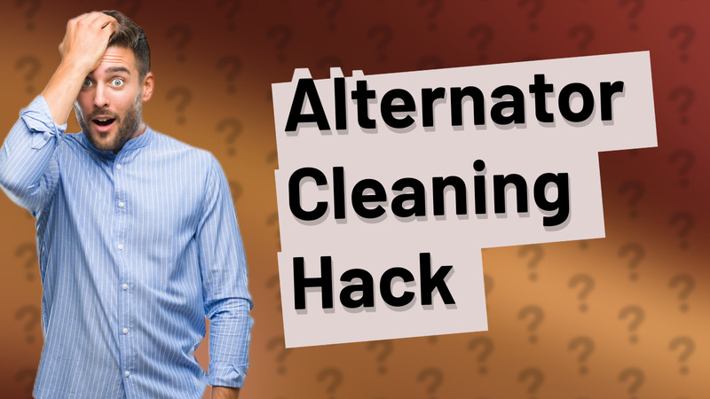 Alternator Cleaning Hack