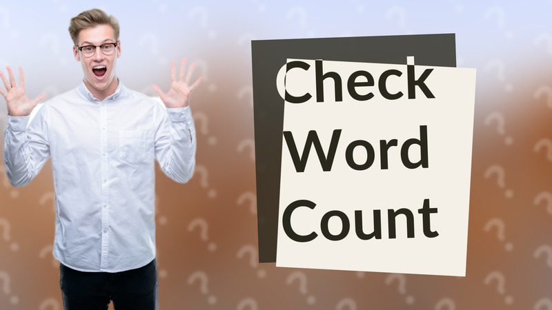 Check Word Count