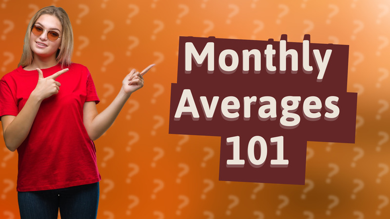 Monthly Averages 101