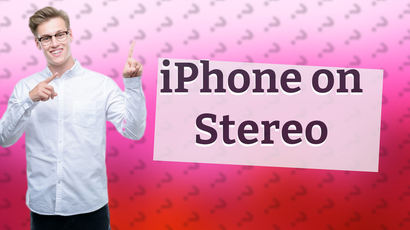 iPhone on Stereo