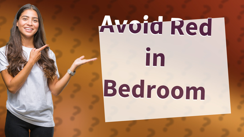 Avoid Red in Bedroom