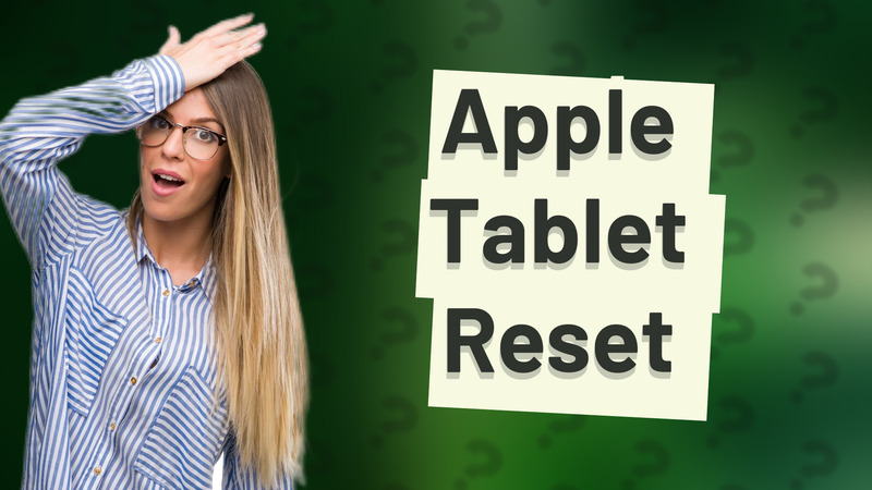 Apple Tablet Reset