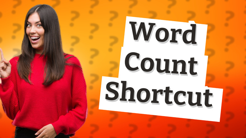 Word Count Shortcut