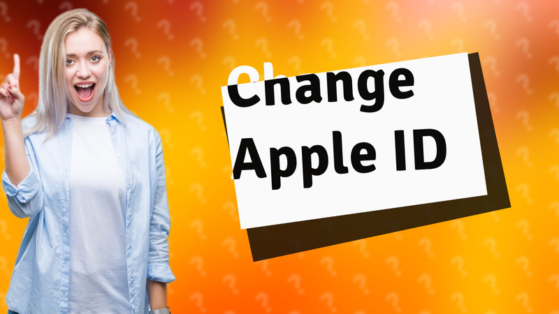 Change Apple ID