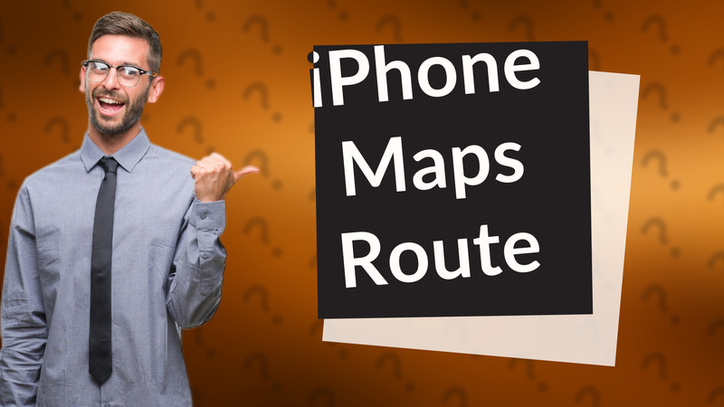 iPhone Maps Route