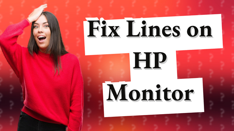 Fix Lines on HP Monitor