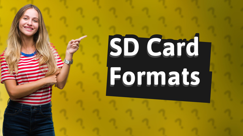 SD Card Formats