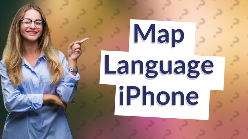 Map Language iPhone