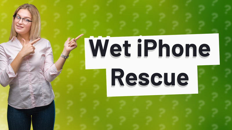 Wet iPhone Rescue