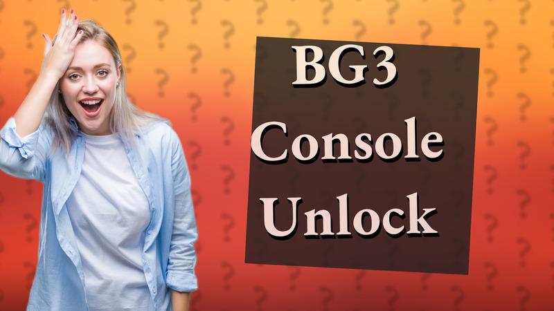 BG3 Console Unlock