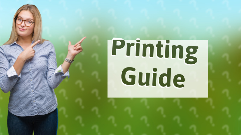 Printing Guide