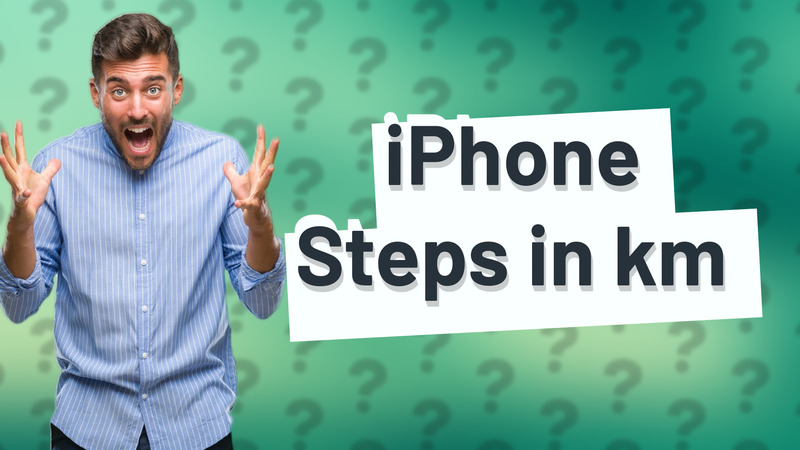 iPhone Steps in km