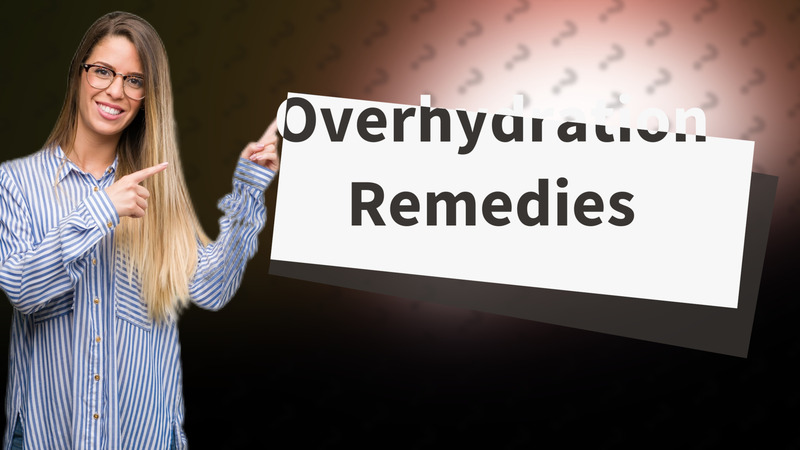 Overhydration Remedies