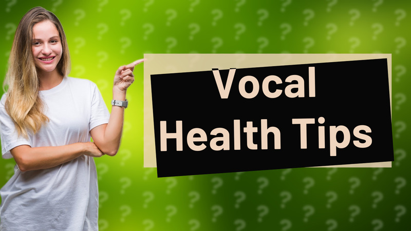 Vocal Health Tips