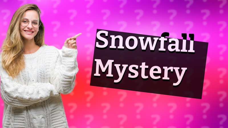 Snowfall Mystery