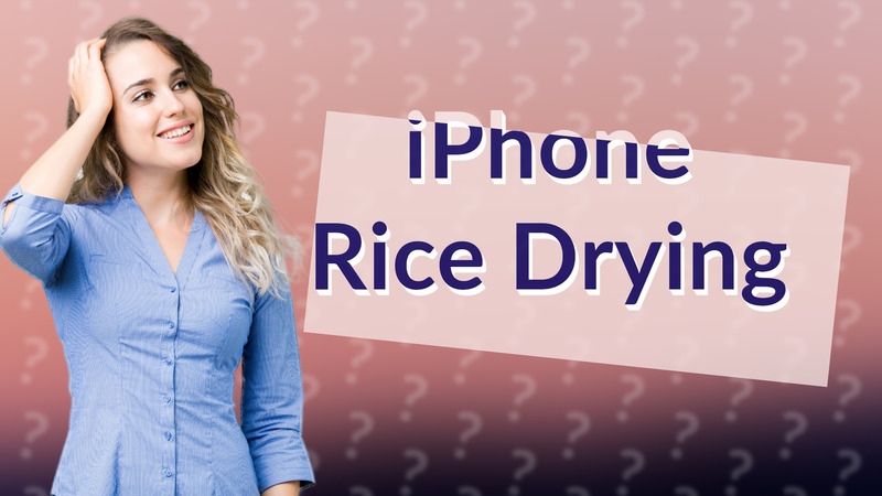 iPhone Rice Drying