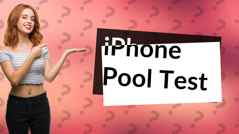 iPhone Pool Test